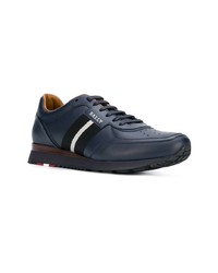 dunkelblaue niedrige Sneakers von Bally