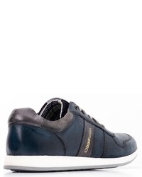 dunkelblaue niedrige Sneakers von Base London
