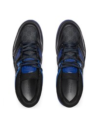 dunkelblaue niedrige Sneakers von Gucci