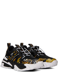 dunkelblaue niedrige Sneakers von VERSACE JEANS COUTURE