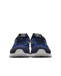 dunkelblaue niedrige Sneakers von New Balance