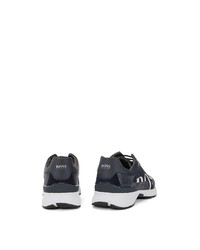 dunkelblaue niedrige Sneakers von BOSS