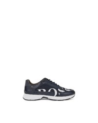 dunkelblaue niedrige Sneakers von BOSS