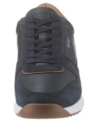 dunkelblaue niedrige Sneakers von BOSS