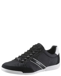 dunkelblaue niedrige Sneakers von BOSS