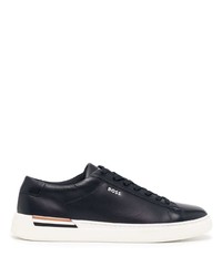 dunkelblaue niedrige Sneakers von BOSS