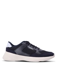 dunkelblaue niedrige Sneakers von BOSS