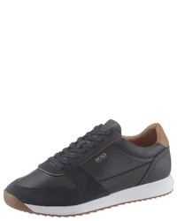 dunkelblaue niedrige Sneakers von BOSS