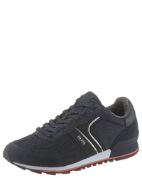 dunkelblaue niedrige Sneakers von BOSS