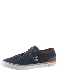 dunkelblaue niedrige Sneakers von Bugatti