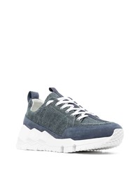 dunkelblaue niedrige Sneakers von Pierre Hardy