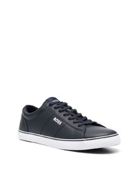 dunkelblaue niedrige Sneakers von BOSS