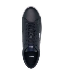 dunkelblaue niedrige Sneakers von BOSS