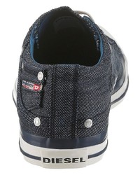 dunkelblaue niedrige Sneakers von Diesel