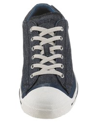 dunkelblaue niedrige Sneakers von Diesel