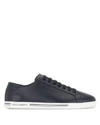 dunkelblaue niedrige Sneakers von Dolce & Gabbana