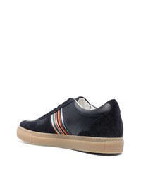 dunkelblaue niedrige Sneakers von Paul Smith