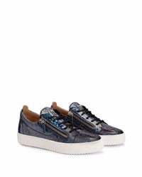 dunkelblaue niedrige Sneakers von Giuseppe Zanotti