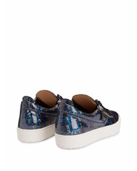 dunkelblaue niedrige Sneakers von Giuseppe Zanotti