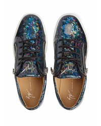 dunkelblaue niedrige Sneakers von Giuseppe Zanotti