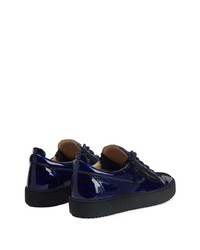 dunkelblaue niedrige Sneakers von Giuseppe Zanotti