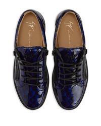 dunkelblaue niedrige Sneakers von Giuseppe Zanotti