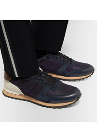 dunkelblaue niedrige Sneakers von Valentino