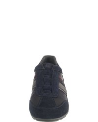 dunkelblaue niedrige Sneakers von Geox