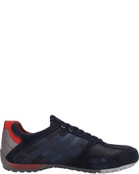 dunkelblaue niedrige Sneakers von Geox