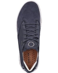 dunkelblaue niedrige Sneakers von Geox