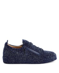 dunkelblaue niedrige Sneakers von Giuseppe Zanotti