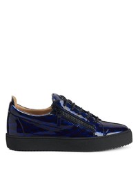 dunkelblaue niedrige Sneakers von Giuseppe Zanotti