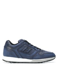 dunkelblaue niedrige Sneakers von Hogan