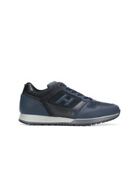 dunkelblaue niedrige Sneakers von Hogan