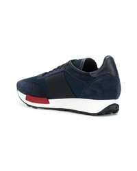 dunkelblaue niedrige Sneakers von Moncler