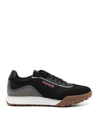 dunkelblaue niedrige Sneakers von Hugo