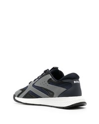 dunkelblaue niedrige Sneakers von BOSS