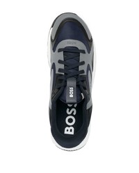 dunkelblaue niedrige Sneakers von BOSS