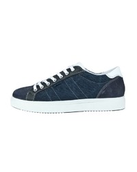 dunkelblaue niedrige Sneakers von IGI&CO