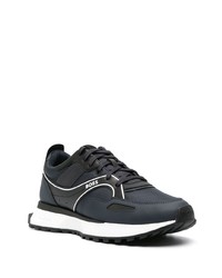 dunkelblaue niedrige Sneakers von BOSS