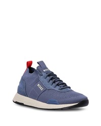 dunkelblaue niedrige Sneakers von BOSS