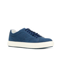 dunkelblaue niedrige Sneakers von Moreschi