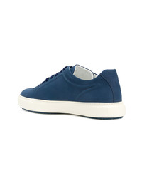 dunkelblaue niedrige Sneakers von Moreschi