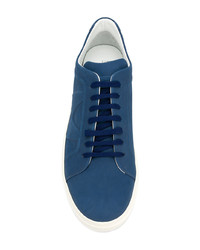 dunkelblaue niedrige Sneakers von Moreschi