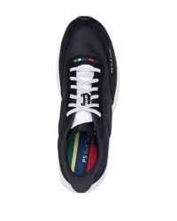 dunkelblaue niedrige Sneakers von PS Paul Smith