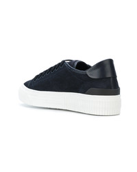 dunkelblaue niedrige Sneakers von Moncler