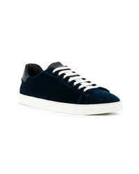 dunkelblaue niedrige Sneakers von DSQUARED2