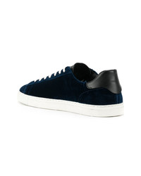 dunkelblaue niedrige Sneakers von DSQUARED2