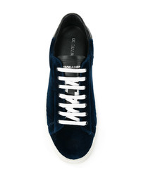 dunkelblaue niedrige Sneakers von DSQUARED2