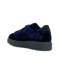 dunkelblaue niedrige Sneakers von Santoni